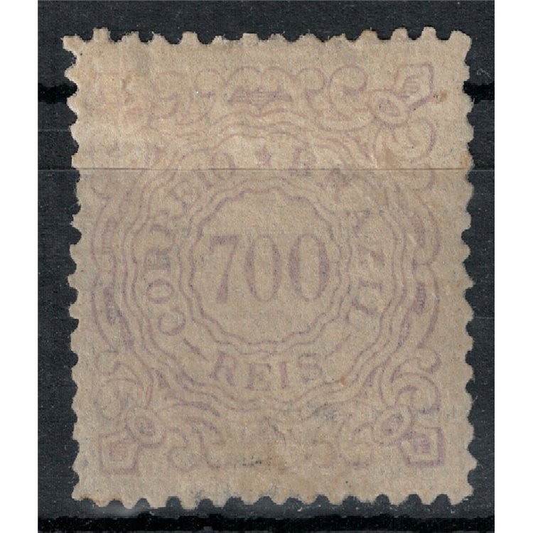 BRASILE 1884-88 Serie ordinaria 700r violetto MH*