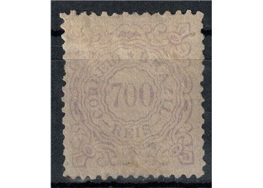 BRASILE 1884-88 Serie ordinaria 700r violetto MH*