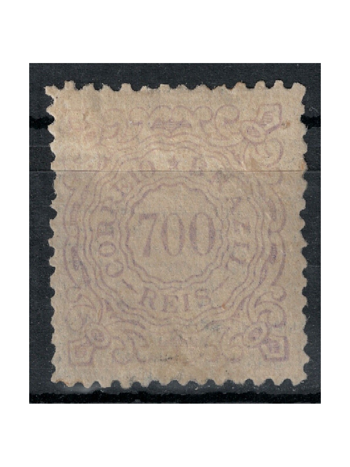 BRASILE 1884-88 Serie ordinaria 700r violetto MH*