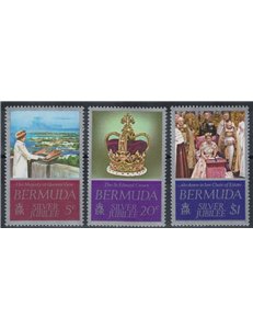 BERMUDA 1977 Silver Jubilee 3v MNH**