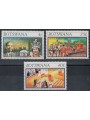 BOTSWANA 1977 Silver Jubilee 3v MNH**