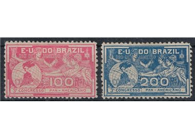 BRASILE 1906 Congresso Pan-Americano 2v MH*