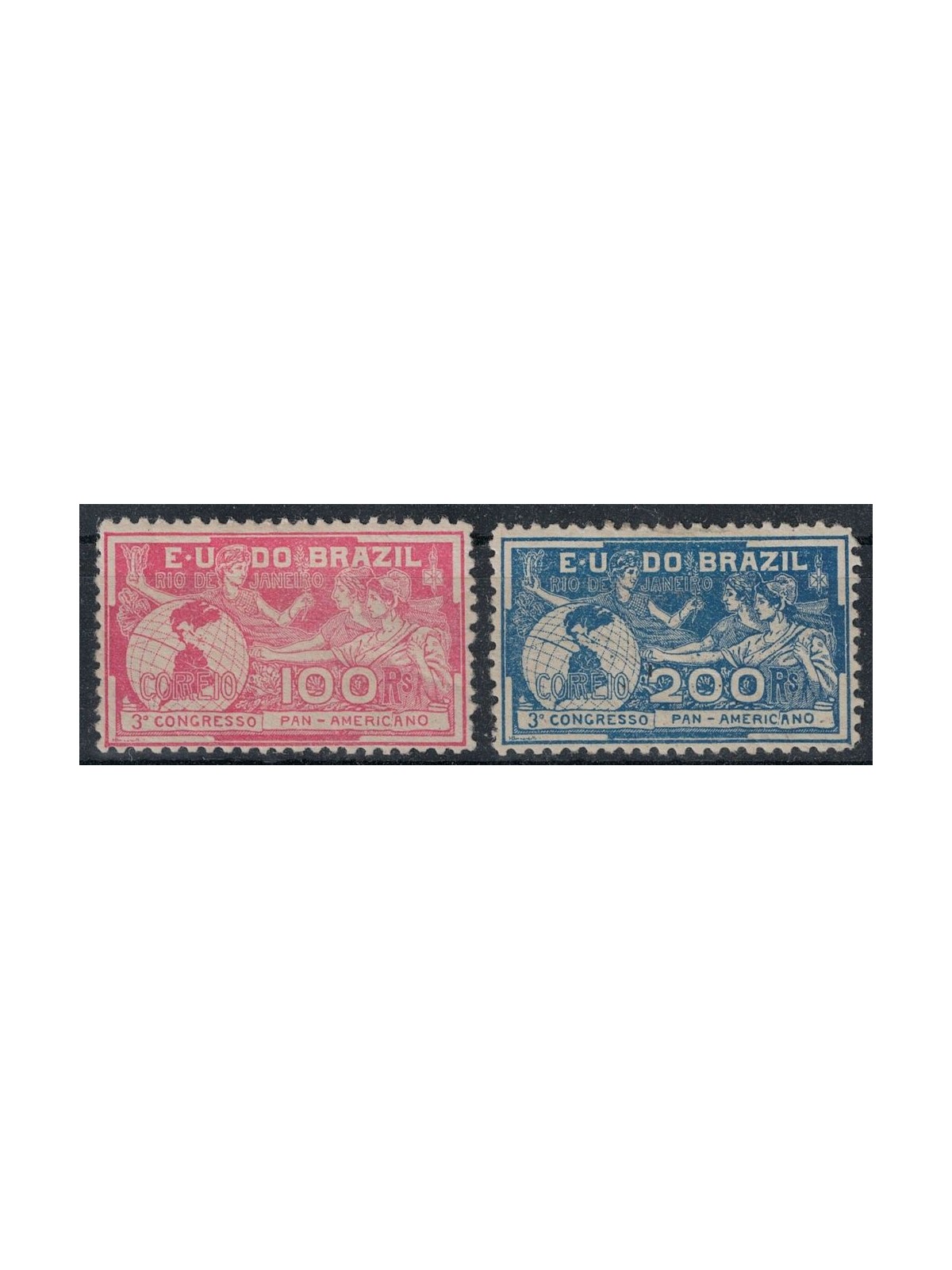 BRAZIL 1906 Pan-American Congress 2v MH*