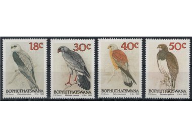 BOPHUTHATSWANA 1989 Birds of Prey 4v MNH**
