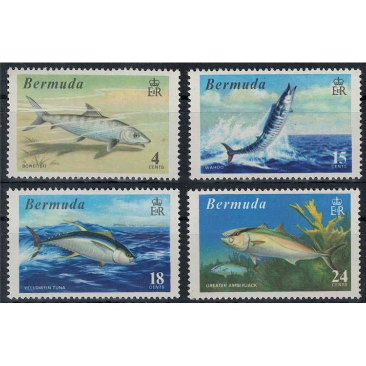 BERMUDA 1972 Fauna marina (pesci) 4v MNH**
