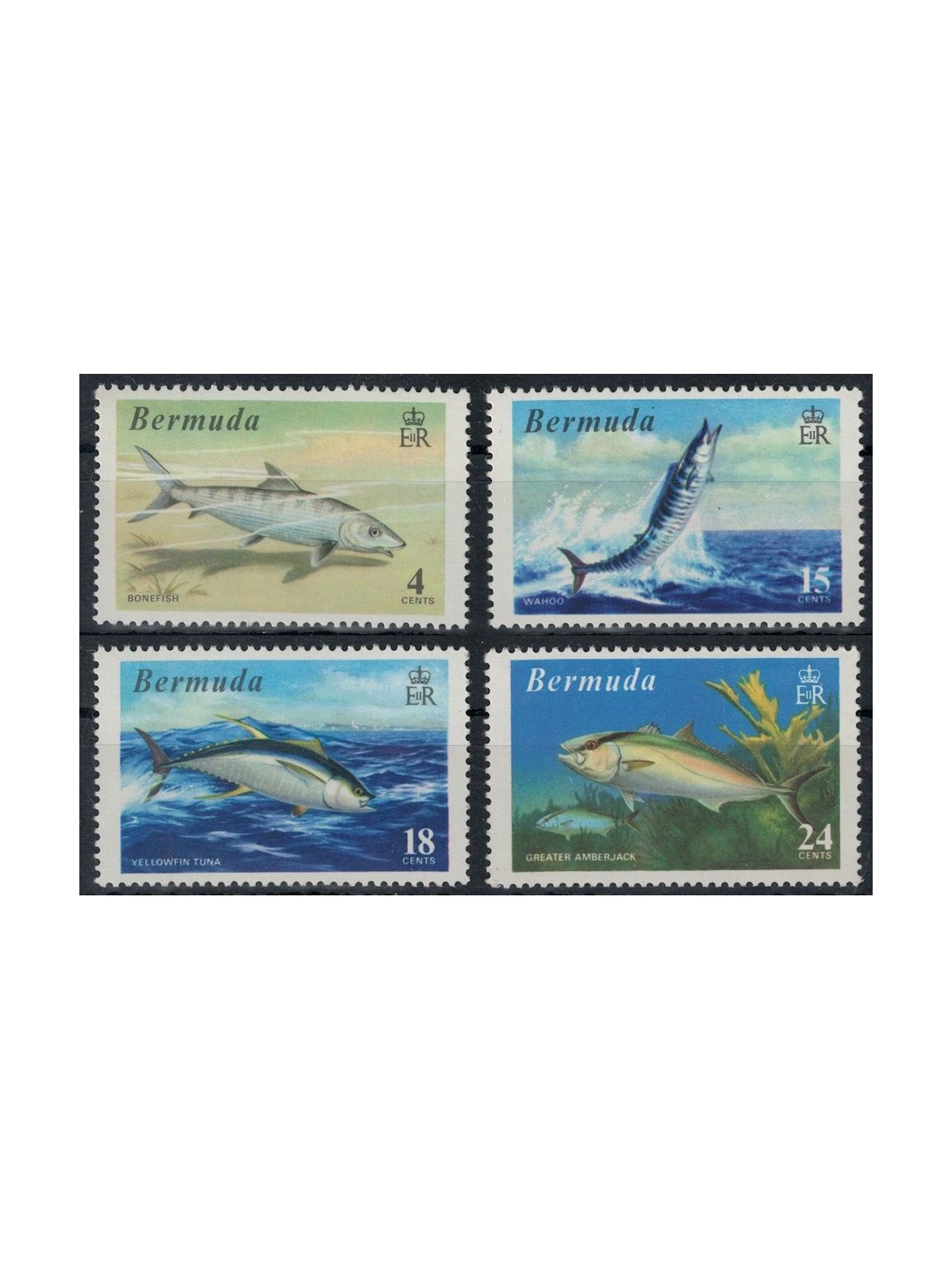 BERMUDA 1972 Marine fauna (fish) 4v MNH**