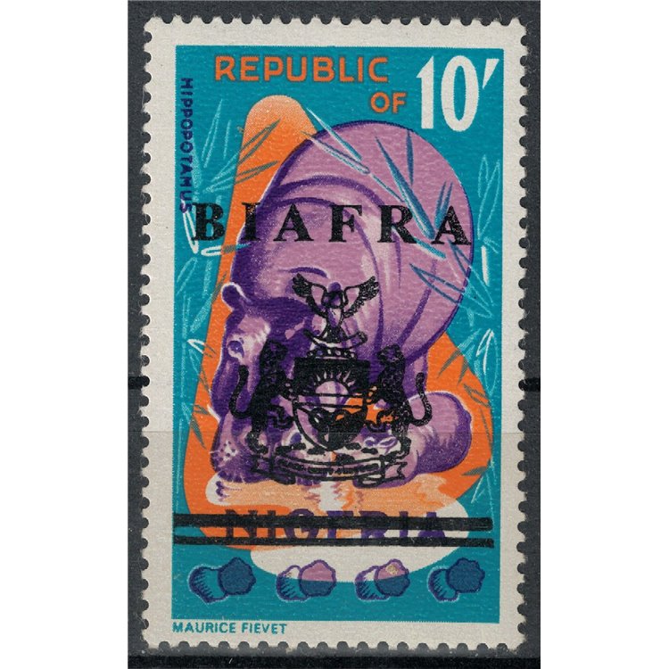 BIAFRA 1968 Nigerian Overprinted Stamps (10s) MNH**