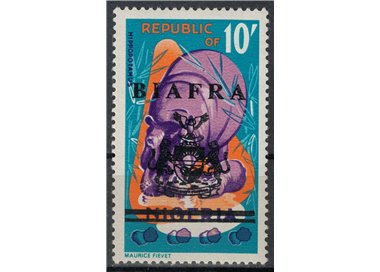 BIAFRA 1968 Nigerian Overprinted Stamps (10s) MNH**