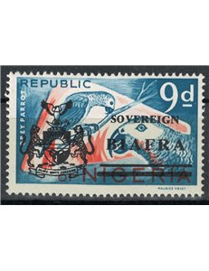 BIAFRA 1968 Nigerian Stamps Overprinted (9p) MNH**