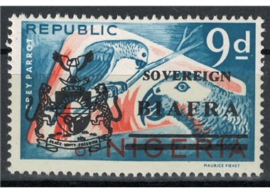 BIAFRA 1968 Nigerian Stamps Overprinted (9p) MNH**