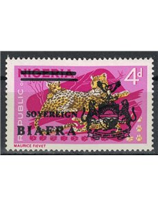 BIAFRA 1968 Nigerian Stamps Overprinted (4p) MNH**