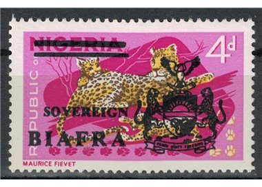 BIAFRA 1968 Francobolli di Nigeria soprastampati (4p) MNH**