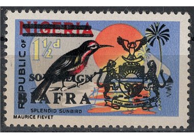 BIAFRA 1968 Nigerian stamps overprinted (1½p) MNH**
