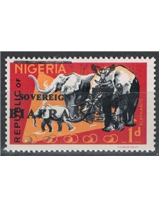 BIAFRA 1968 Francobolli di Nigeria soprastampati (1p) MNH**