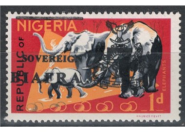 BIAFRA 1968 Francobolli di Nigeria soprastampati (1p) MNH**