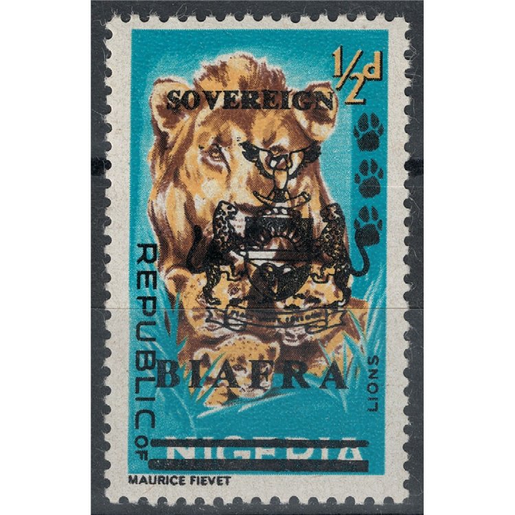 BIAFRA 1968 Nigerian stamps overprinted (½p) MNH**