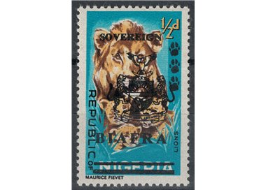 BIAFRA 1968 Nigerian stamps overprinted (½p) MNH**