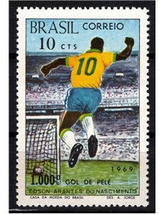 BRAZIL 1969 Edson Arantes do Nascimento (Pelé) MNH**