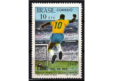 BRASILE 1969 Edson Arantes do Nascimento (Pelé) MNH**