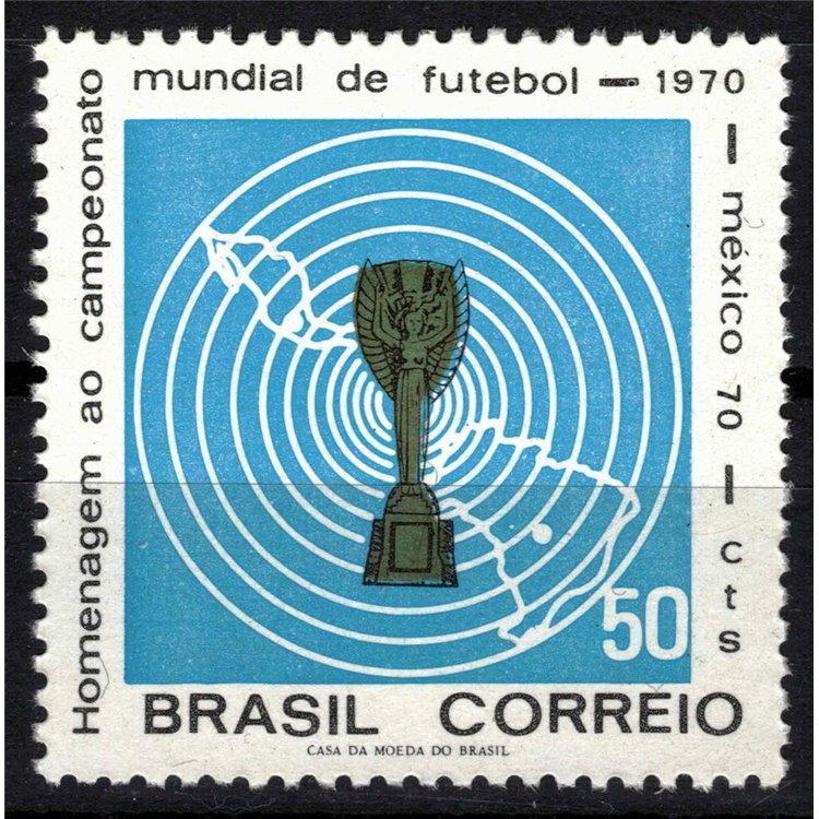 BRASILE 1970 Coppa del Mondo di Calcio MNH**