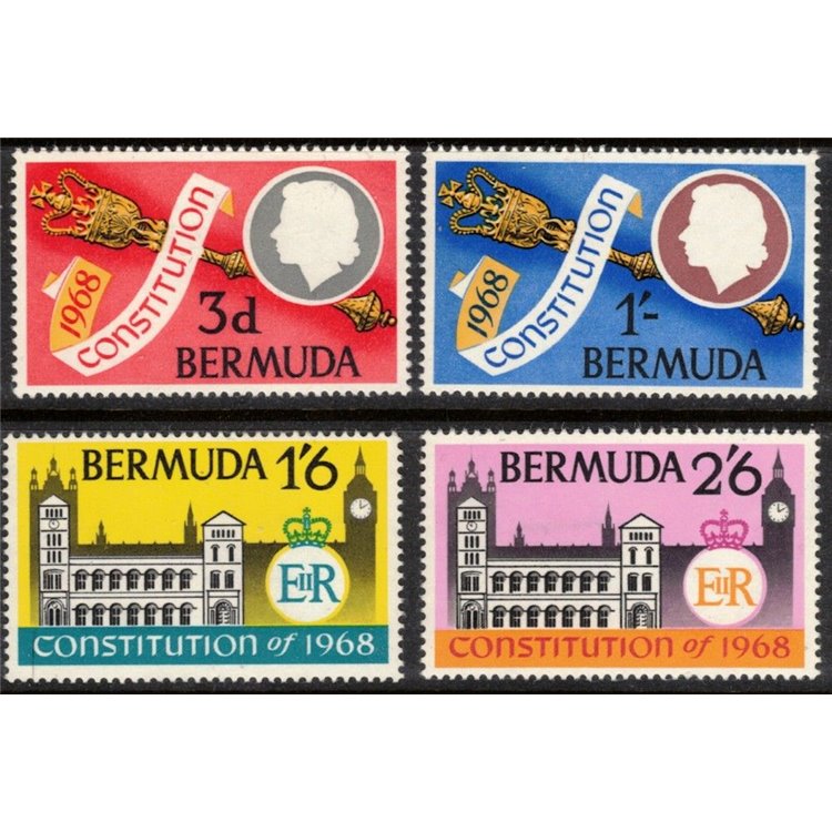 BERMUDA 1968 New Constitution 4v MNH**