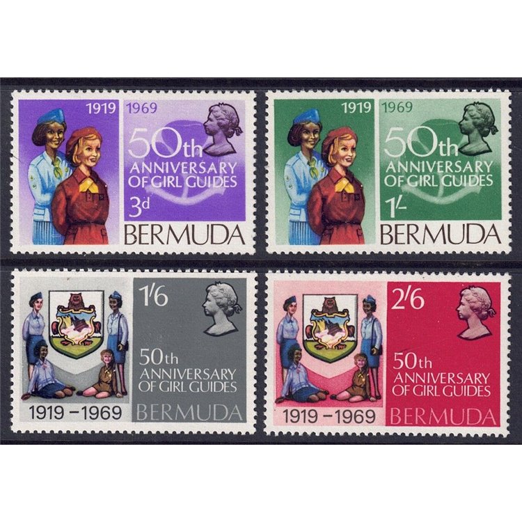 BERMUDA 1969 Bermuda Guides 4v MNH**