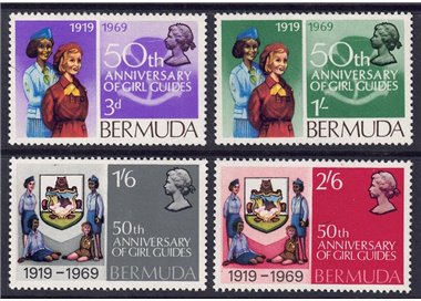 BERMUDA 1969 Guide delle Bermude 4v MNH**