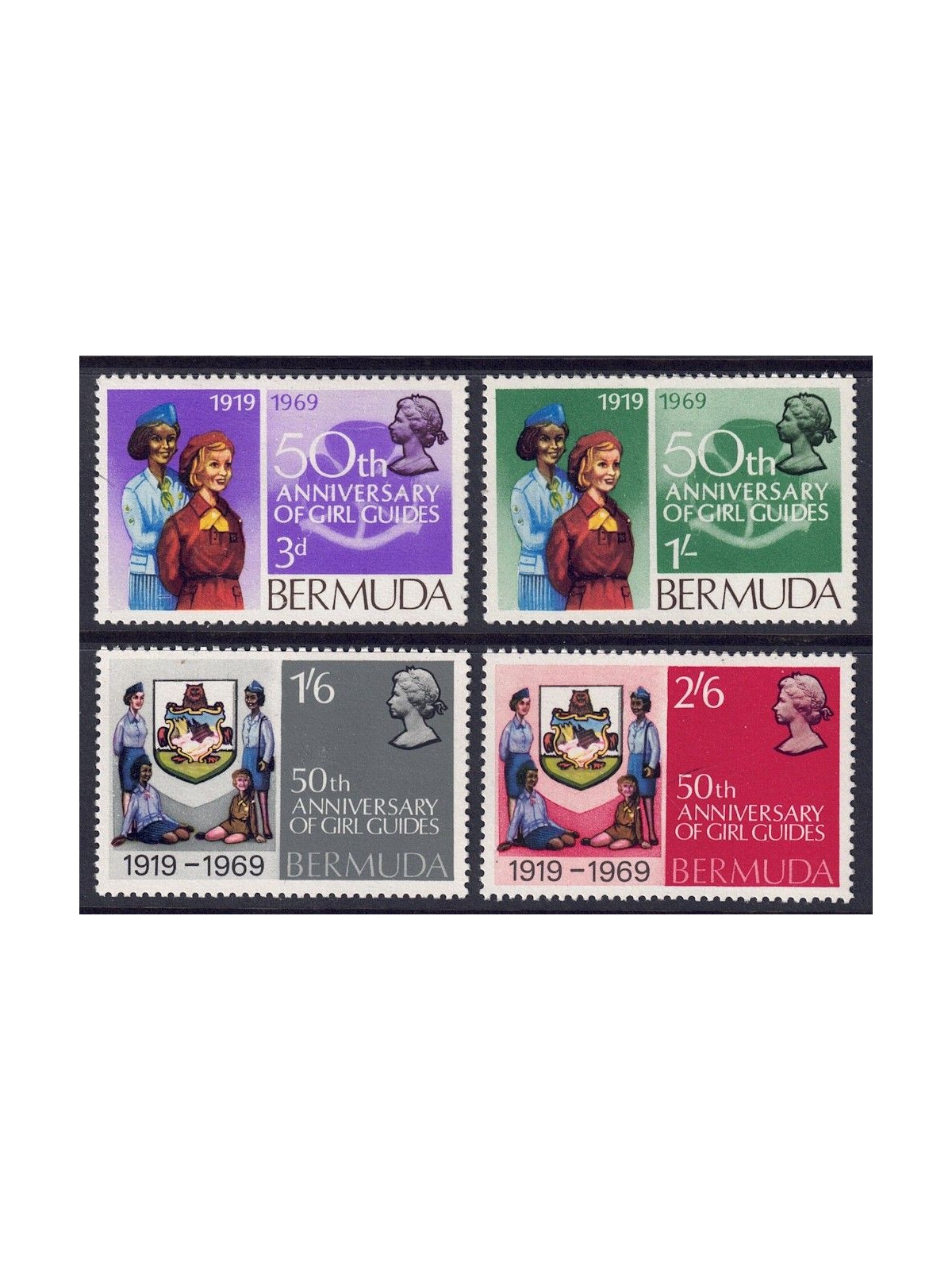 BERMUDA 1969 Guide delle Bermude 4v MNH**