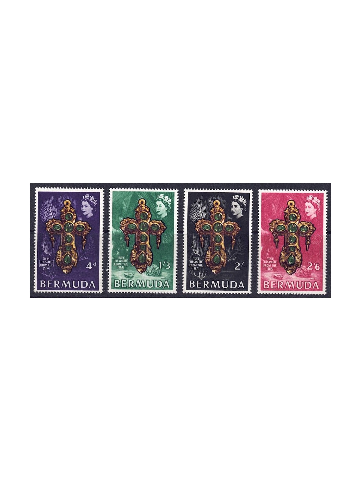 BERMUDA 1969 Tesori dal mare 4v MNH**