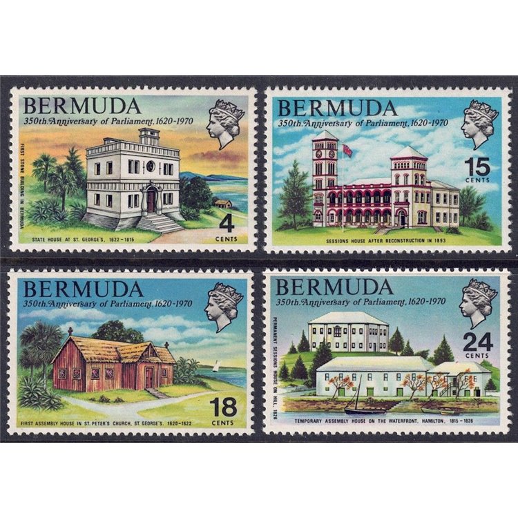 BERMUDA 1970 Bermuda Parliament 4v MNH**