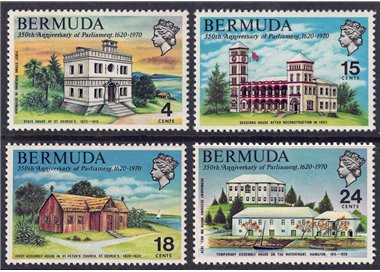 BERMUDA 1970 Parlamento delle Bermuda 4v MNH**