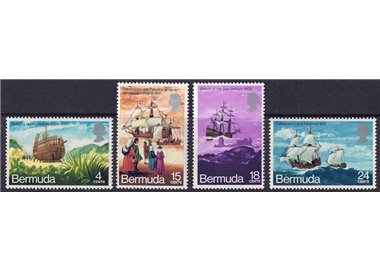 BERMUDA 1971 Deliverance and Patience 4v MNH**