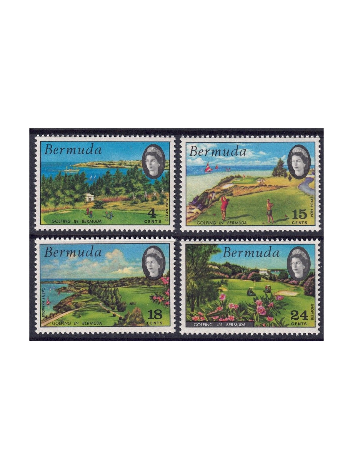 BERMUDA 1971 Golf 4v MNH**