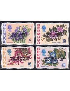 BERMUDA 1972 Incontro Heath-Nixon 4v MNH**