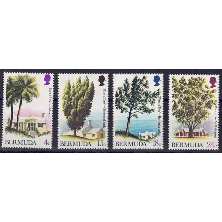 BERMUDA 1973 Year of Reforestation 4v MNH**