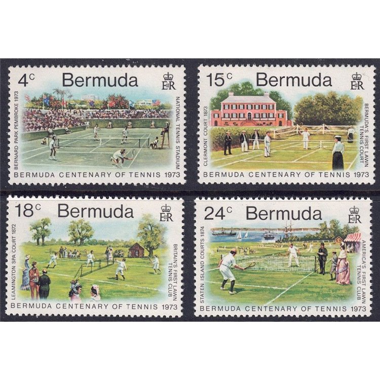 BERMUDA 1973 Centenario del Tennis 4v MNH**