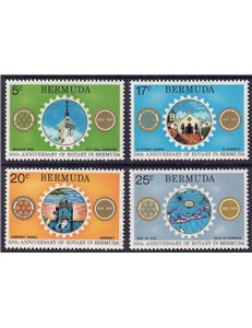 BERMUDA 1974 Anniversario del Rotary 4v MNH**