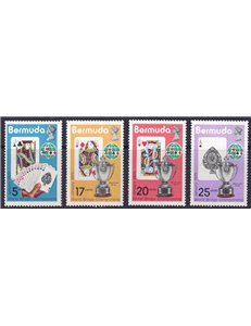 BERMUDA 1975 Campionato del Mondo di Bridge 4v MNH**