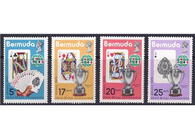 BERMUDA 1975 World Bridge Championship 4v MNH**
