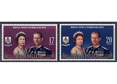 BERMUDA 1975 Visita della Regina 2v MNH**
