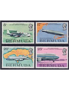 BERMUDA 1975 Air Mail Service 4v MNH**
