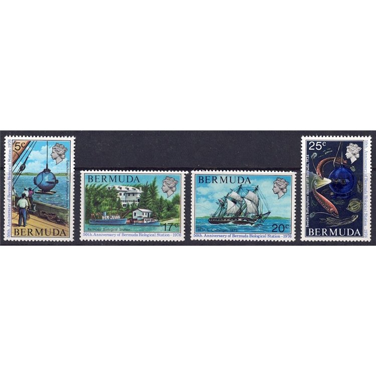 BERMUDA 1976 Biological Station 4v MNH**