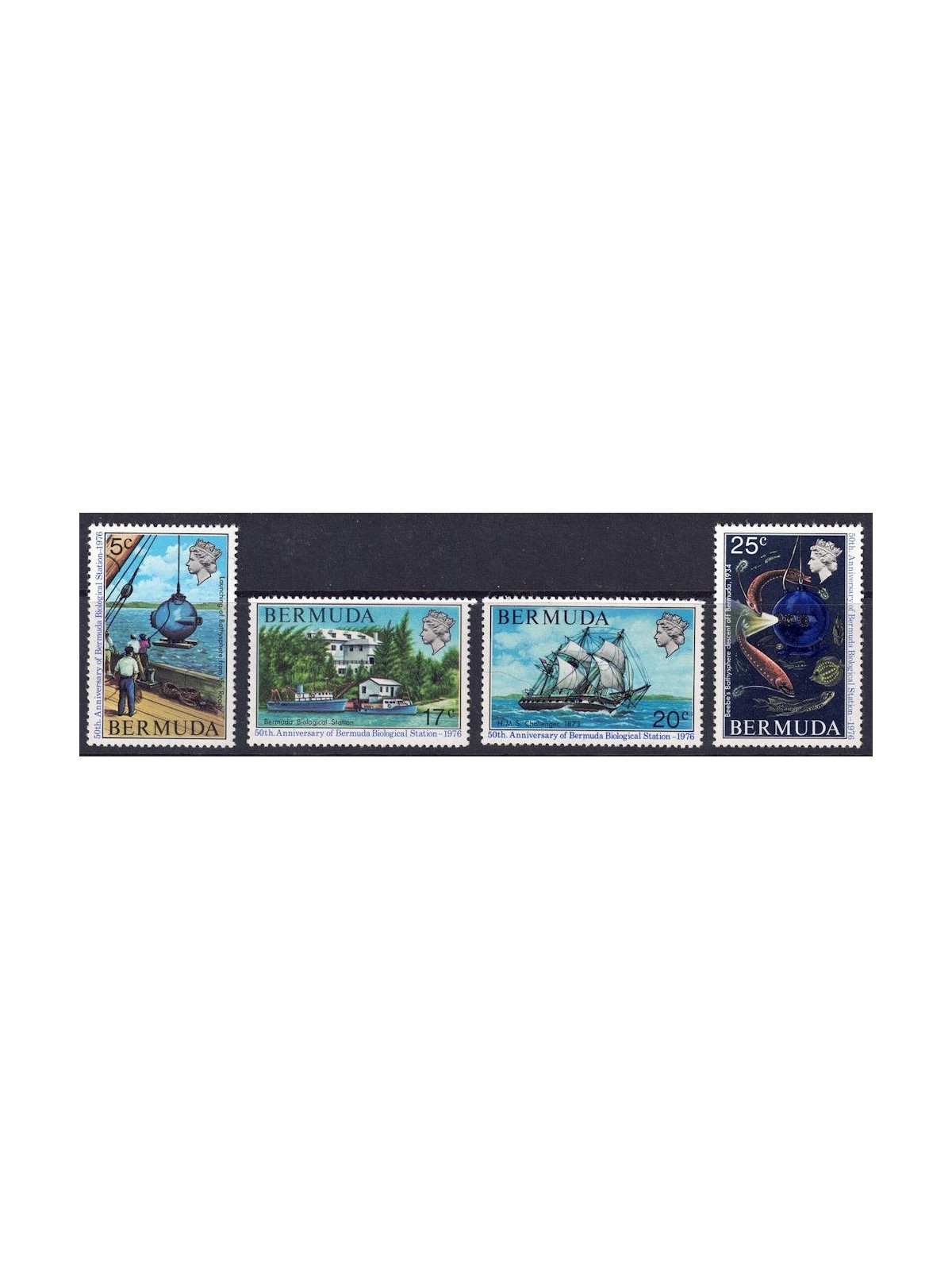 BERMUDA 1976 Biological Station 4v MNH**