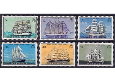 BERMUDA 1976 Race of tall sailing ships 6v MNH**