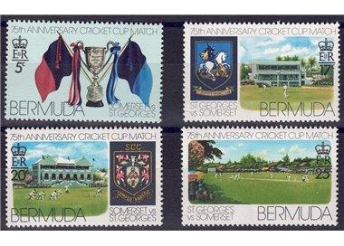 BERMUDA 1976 Coppa di Cricket 4v MNH**