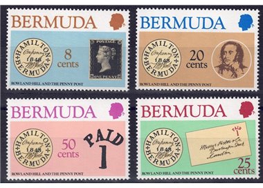 BERMUDA 1980 Rowland Hill 4v MNH**