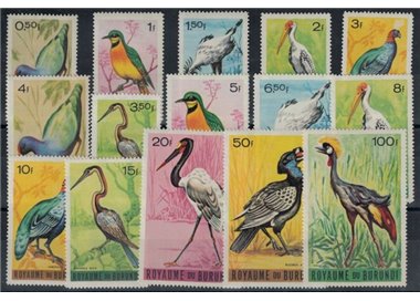 BURUNDI 1965 Fauna, birds 15v MNH**