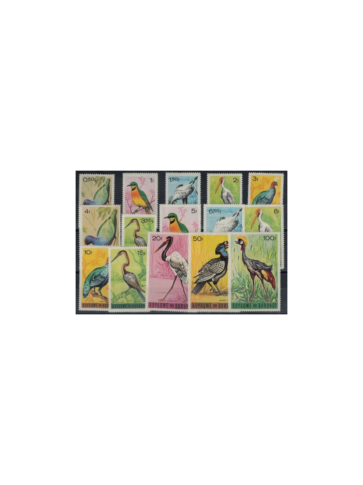 BURUNDI 1965 Fauna, birds 15v MNH**