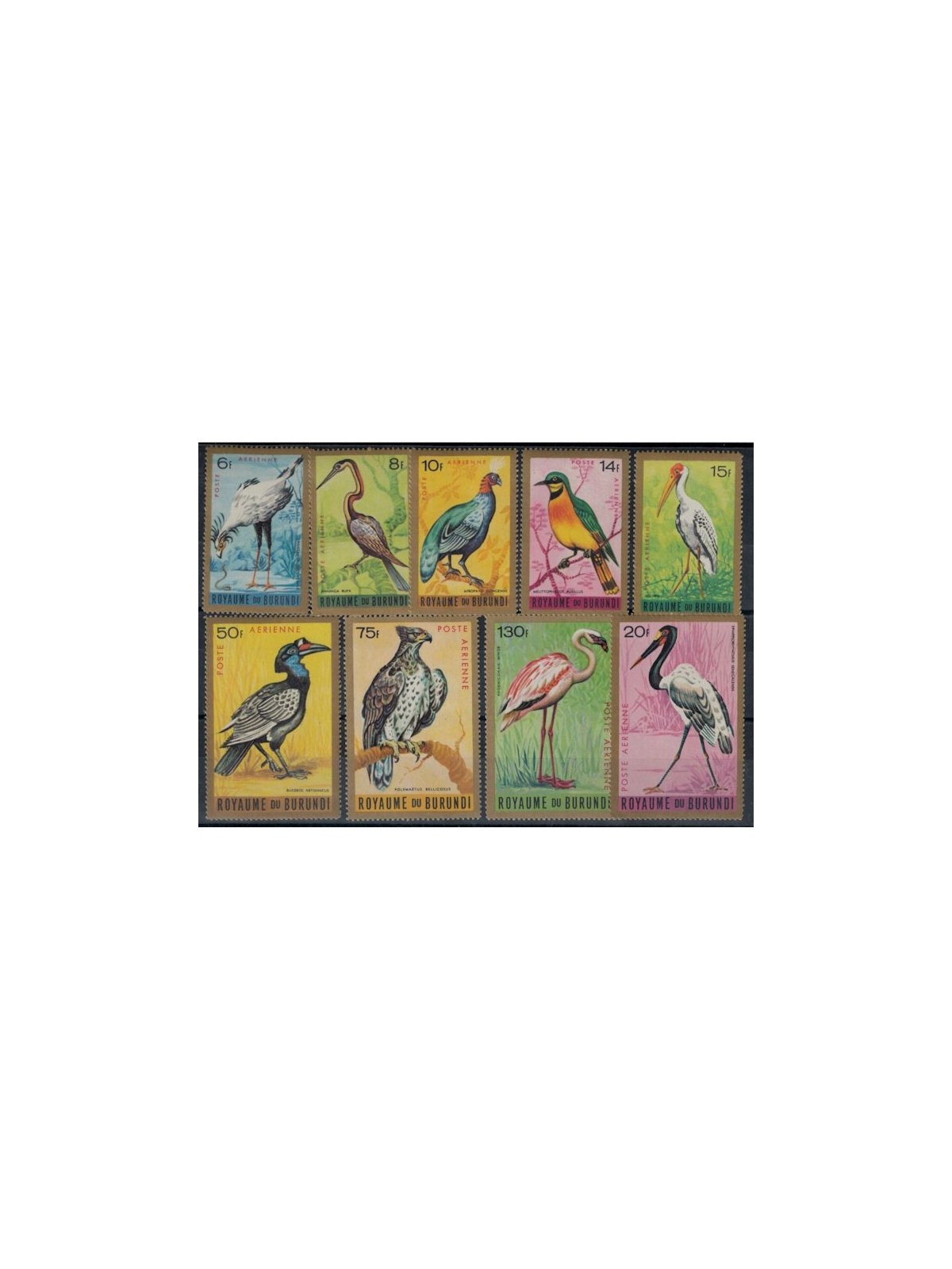 BURUNDI 1965 Birds (Airmail) 9v MNH**