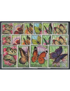 BURUNDI 1968 Fauna, butterflies 16v MNH**